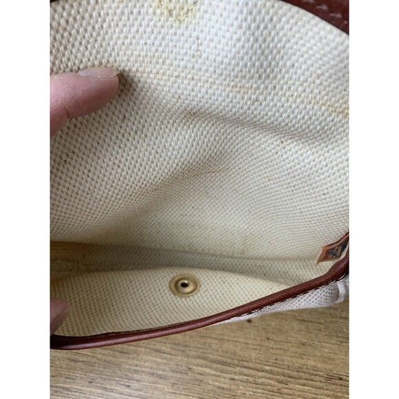 Dooney and Bourke Wristlet Wallet Beige Canvas - Picture 4 of 7